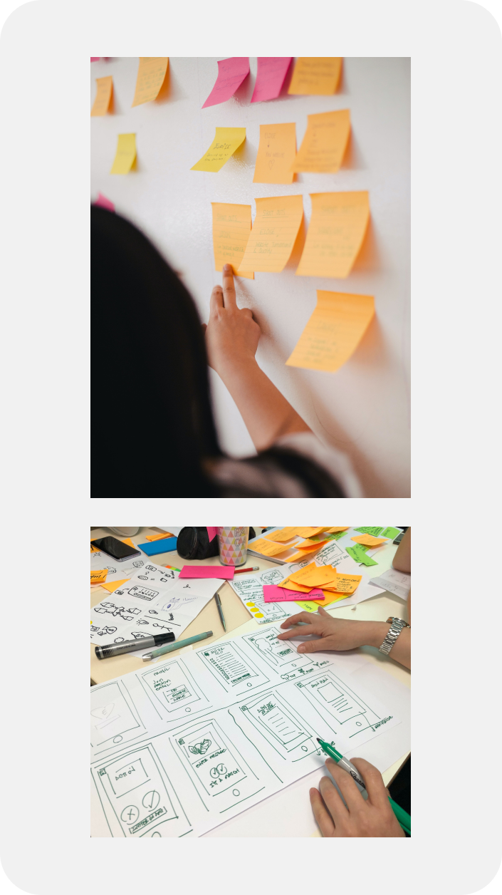 Gustwiller's website redesign - low fidelity wireframes 1